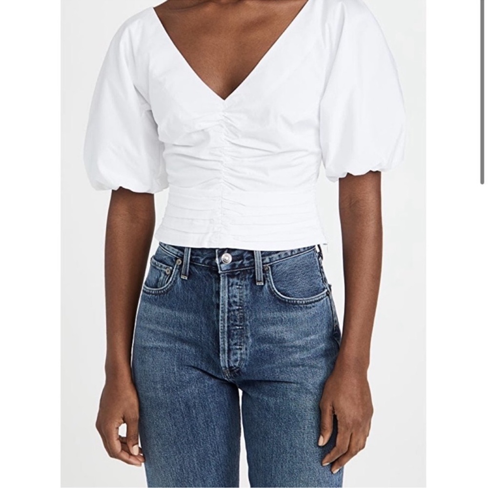 STAUD Fiona top in cotton poplin
